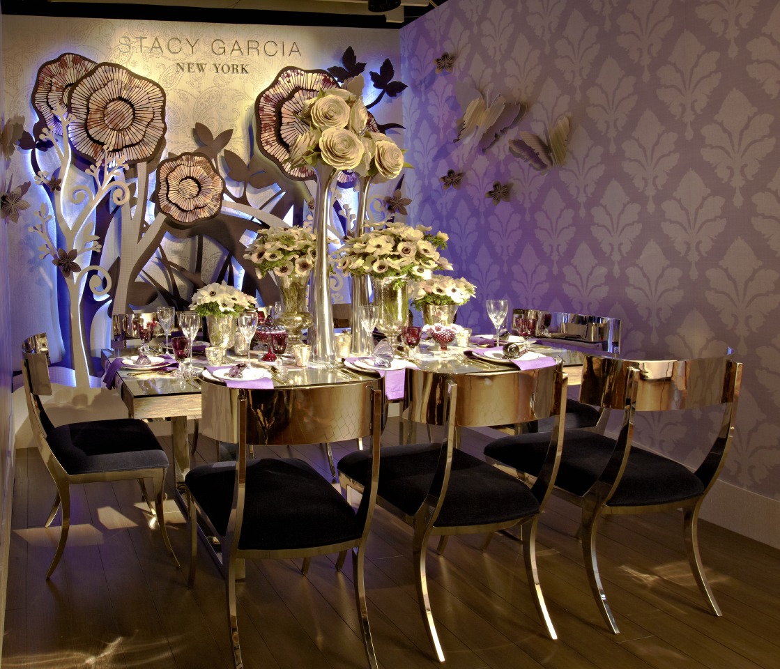 stacy Garcia's Table for DIFFA's Dining by Design at the Architectural Digest Design Show 2015. Photo by Timothy Bell - Image via dcoopmedia.com