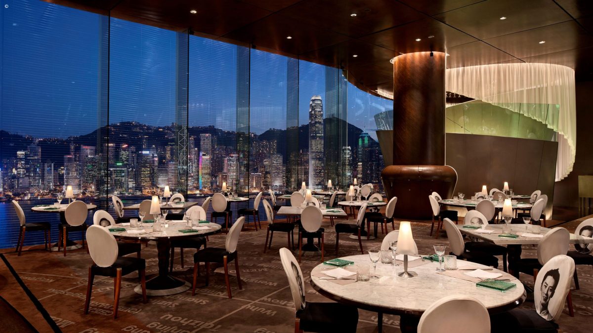 best restaurants in hong kong - felix restaurant peninsula hotel hong kong - art basel hong kong - interior design by Philippe starvk