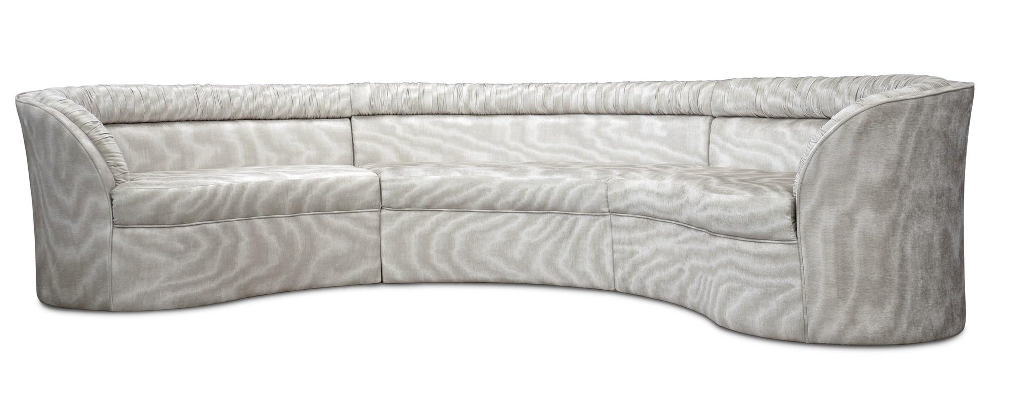 Entice Sofa by KOKET - Salone del Mobile 2018 - luxury sofas - curved sofas - curved sectionals - koket textiles