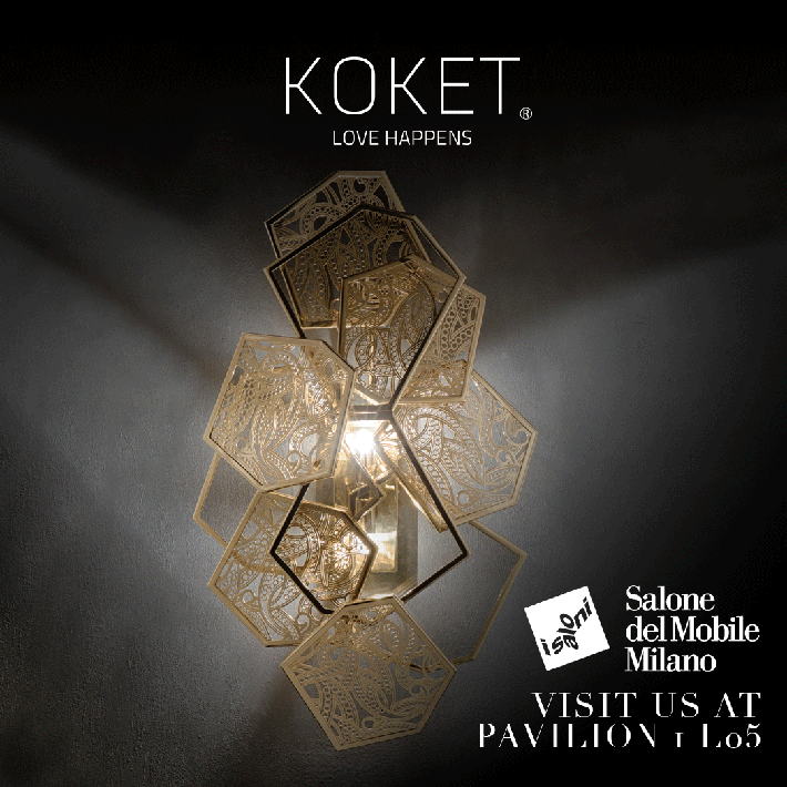koket love happens magazine - high point furniture market - salone del mobile milano 2018 - high point market spring 2018 - isaloni 2018 - unique sconces - unique lighting - luxury lighting