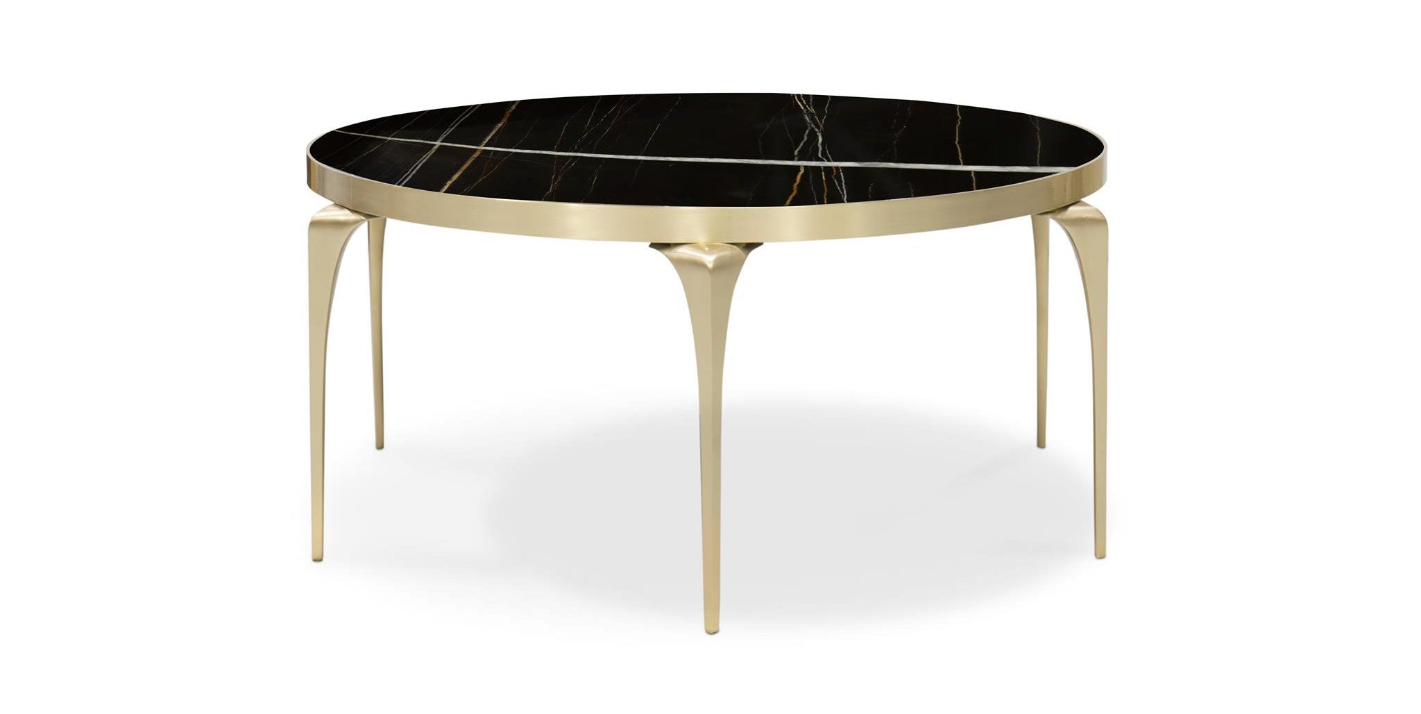 Rita Cocktail Table by KOKET - Salone del Mobile 2018 - luxury cocktail tables - unique coffee tables - marble and brass cocktail tables - round coffee tables - round cocktail tables - metal coffee tables - luxury coffee tables