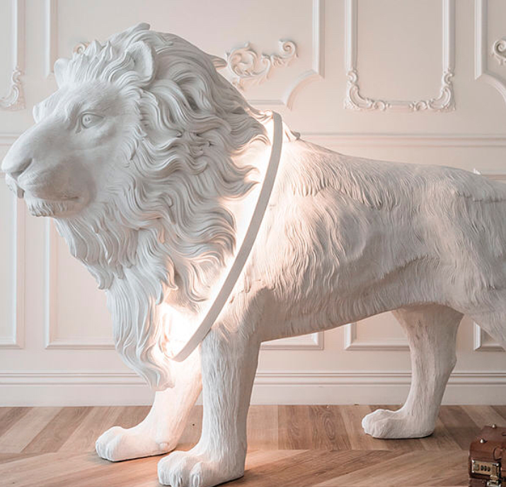 Haoshi Design at ICFF 2018 - unique design - nyc furniture show - lion art - lion sculptures - sculptural lighting - lion statues