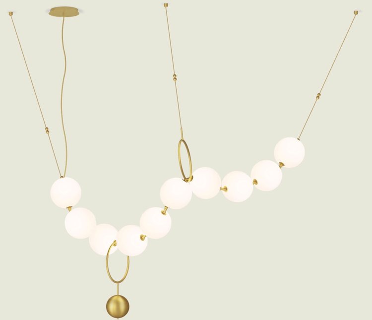 Coco by Larose Guyon at ICFF 2018 - unique lighting - luxury lighting - coco chanel - best of icff 2018 - jewelry lighting