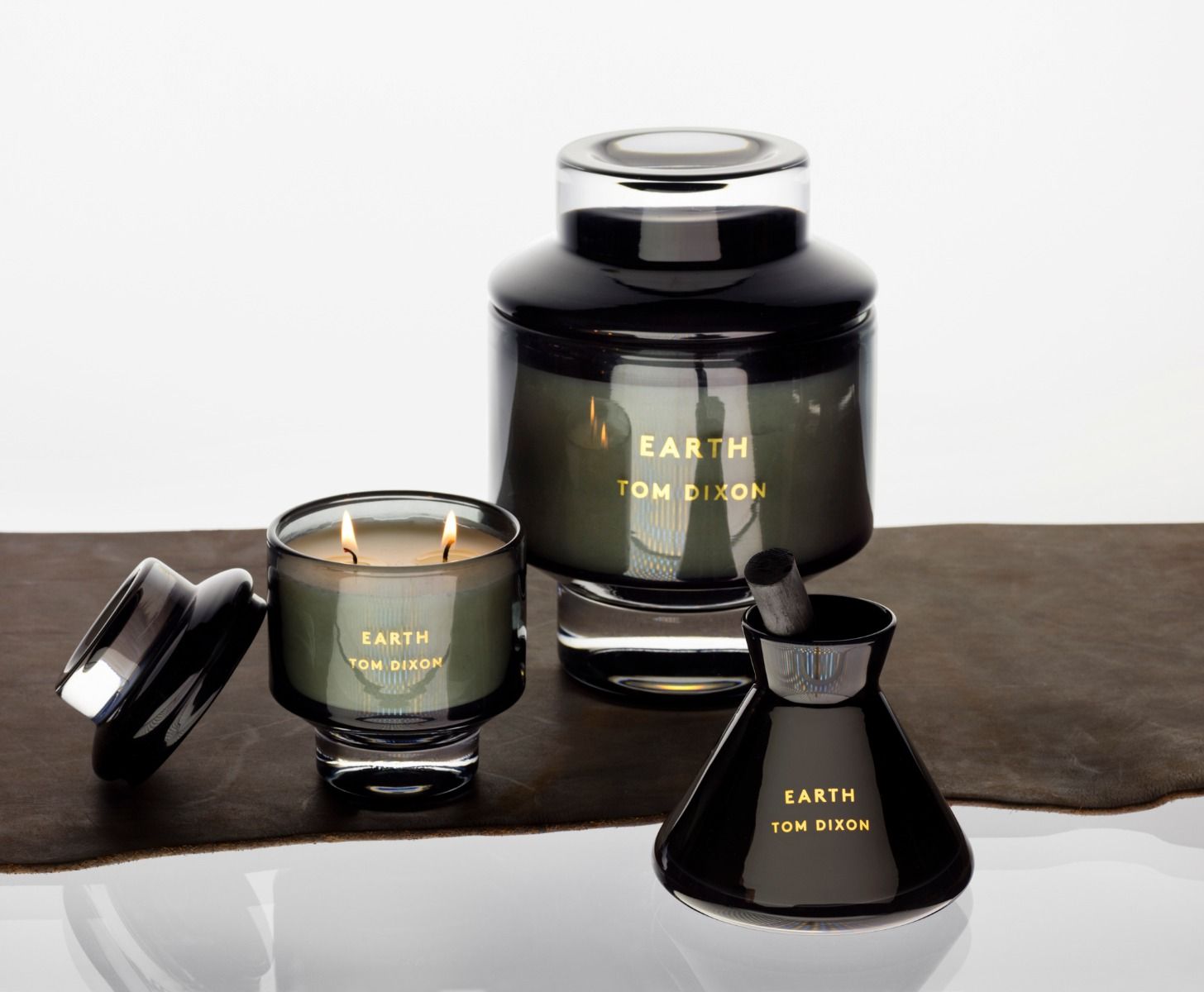 Father's Day Gifts - Gifts for Men - Tom Dixon Candle Elements Earth Scent - Gifts for Him - masculine candles - designer candles