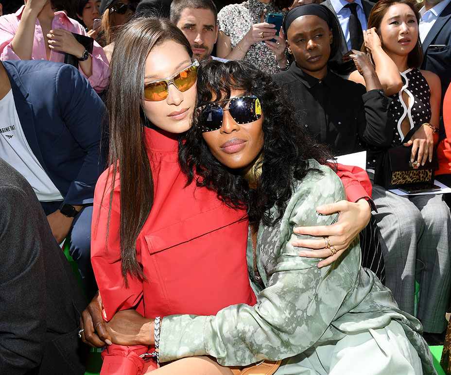 Virgil Abloh, Louis Vuitton, Off-White, Paris Men's Fashion Week, Louis Vuitton creative director, Bella Hadid, Naomi Campbell