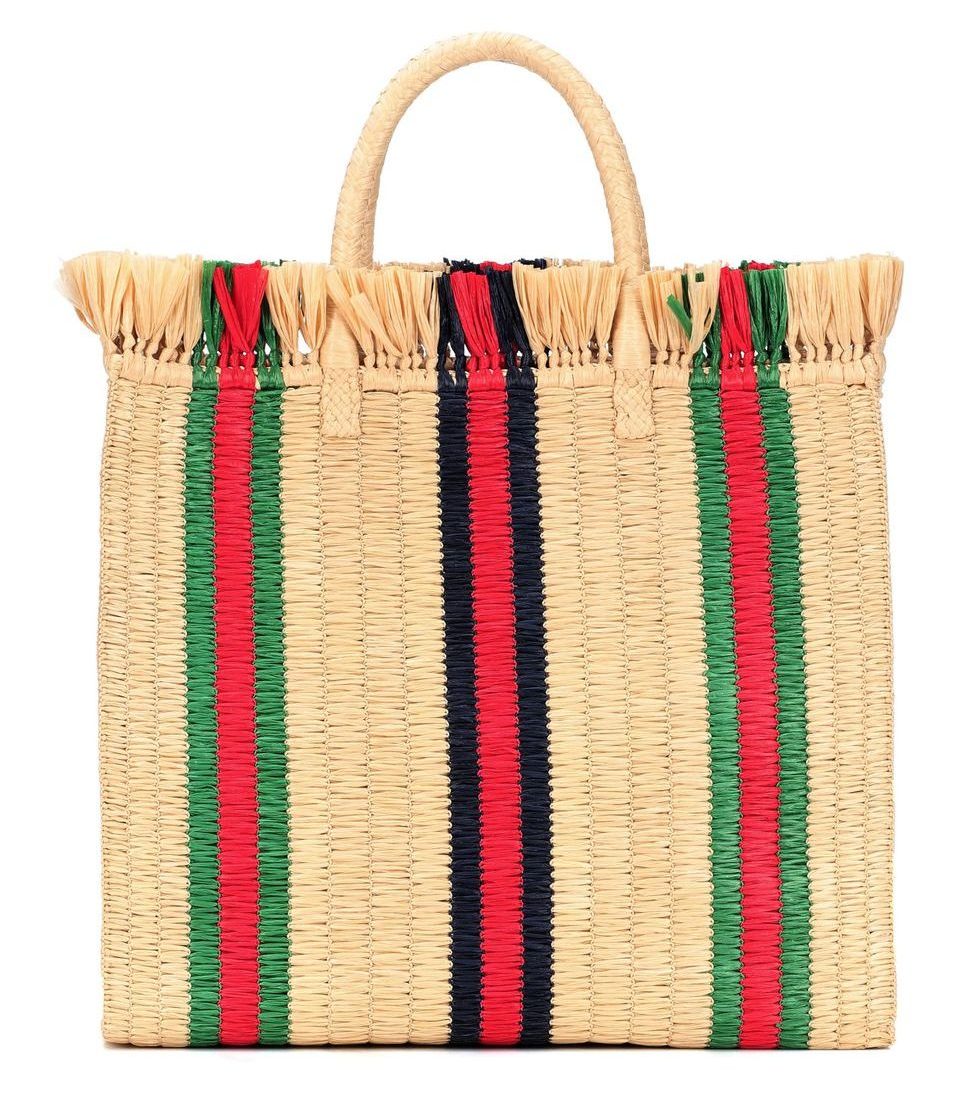 La Dolce Vita Iconic Design - Gucci large handle Straw tote - straw Beach Bag - straw beach tote - classic beach bags - iconic beach bags