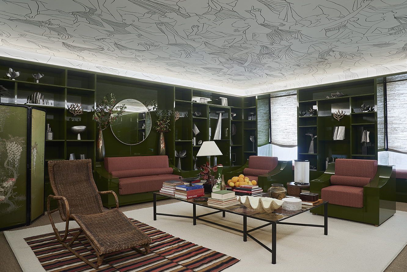 AD Interieurs 2018 - The Bohemian Library by Fabrizio Casiraghi - Photo by Claire Israël via AD France - Paris Design Week 2018 - architectural digest france - compagnie de phalsbourg - hotel de la bucherie - living room design ideas - living room designs - living room furniture