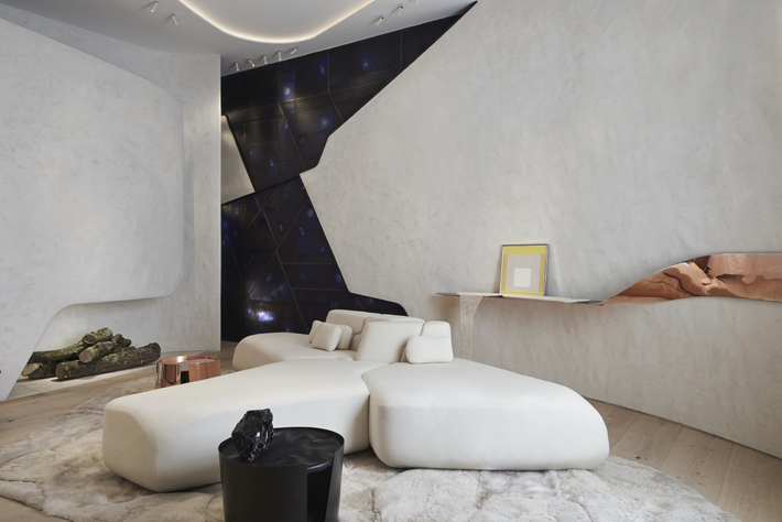 AD France AD Interieurs 2018 - The Conversation Room by Bismut & Bismut - Photo by Claire Israël via AD France - Paris Design Week 2018 - architectural digest france - compagnie de phalsbourg - hotel de la bucherie - living room design ideas - top interior designers - living room designs