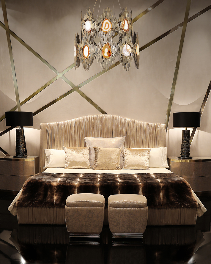 Tips for Couples Moving In Together - How to Blend Styles Without Bickering - plisse bed vivre chandelier koket projects - decorating as a couple - how to decorate as a couple - designing as a couple - how to design with husband - how to decorate with husband - master bedroom design ideas - master bedroom designs - bedroom ideas - bedroom ideas for couples