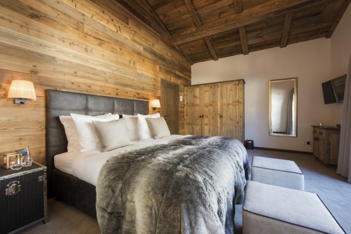Bedroom of Ski Chalet Eden Rock