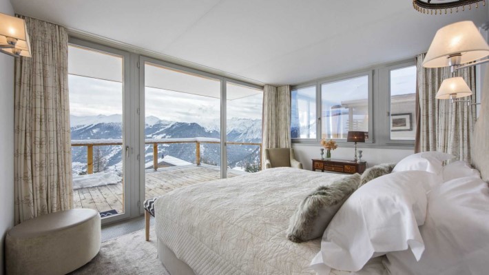 Bedroom Ski Chalet Seecha, Verbier
