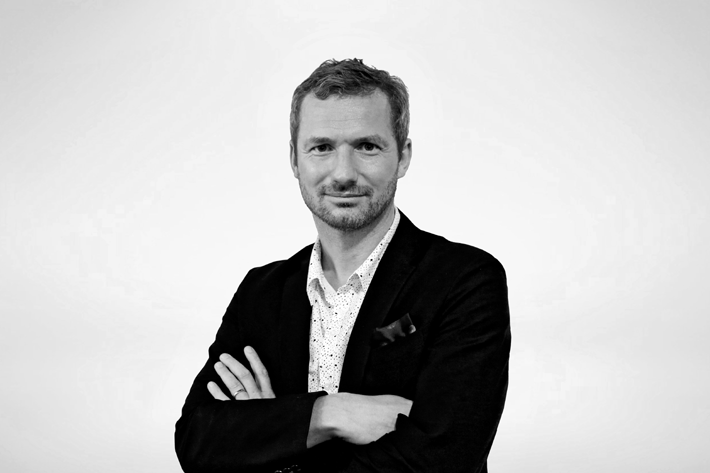Black and White Photo of Chris Godfrey Global Principal HBA Residential