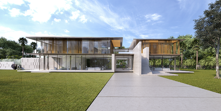 A contemporary house by HBA Residential in Delhi India