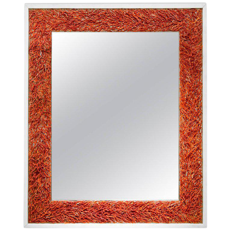 kam tin coral and opaline glass mirror france 2017 decaso Pantone Color of the Year 2019 Living Coral
