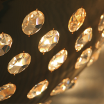 Detail of a Gold and Crystal Chandelier - Kasehsiah Chandelier KOKET - Top New Year's Resolutions