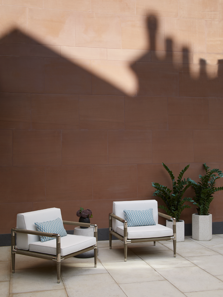 The patio of a Playful Interior by Elycion