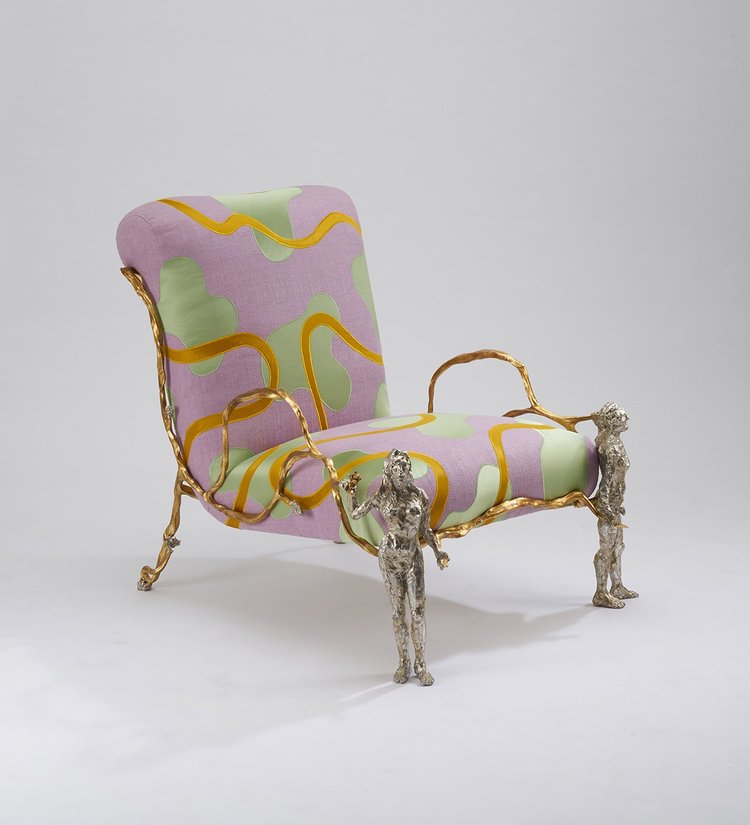  Armchair 'Elle & Lui', 2017 by Mattia Bonetti - camp and kitsch furniture