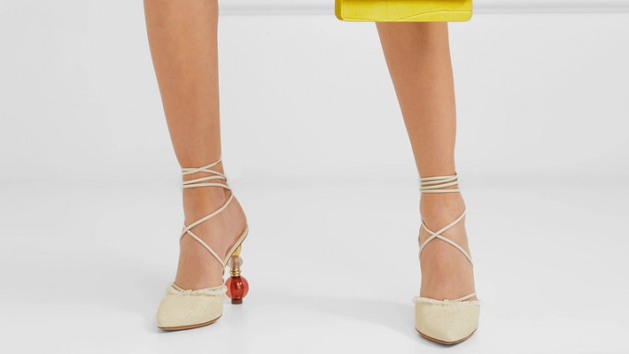 Portofino Frayed Cotton Pumps by Jacquemus - Must have sexy summer sandals