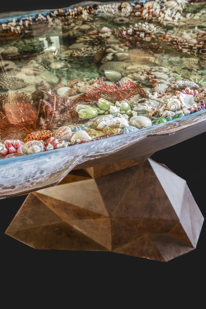 ocean table by emanuela crotti