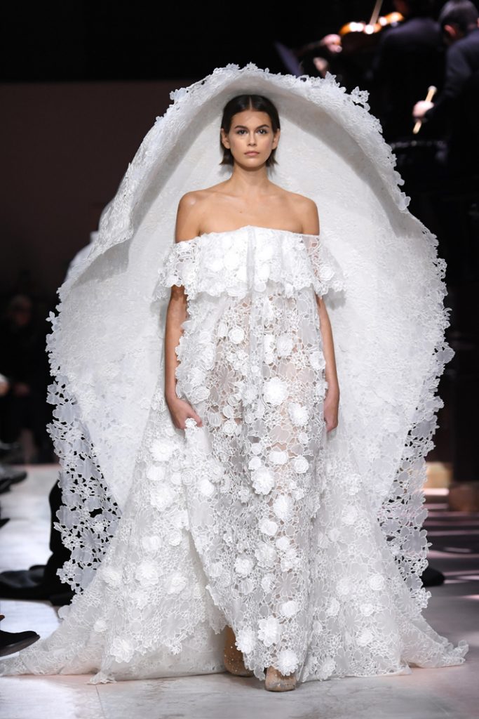 Model Kaia Gerber walks the runway during the Givenchy Haute Couture Spring/Summer 2020 show as part of Paris Fashion Week on January 21, 2020 in Paris, France. (Photo by Pascal Le Segretain/Getty Images)