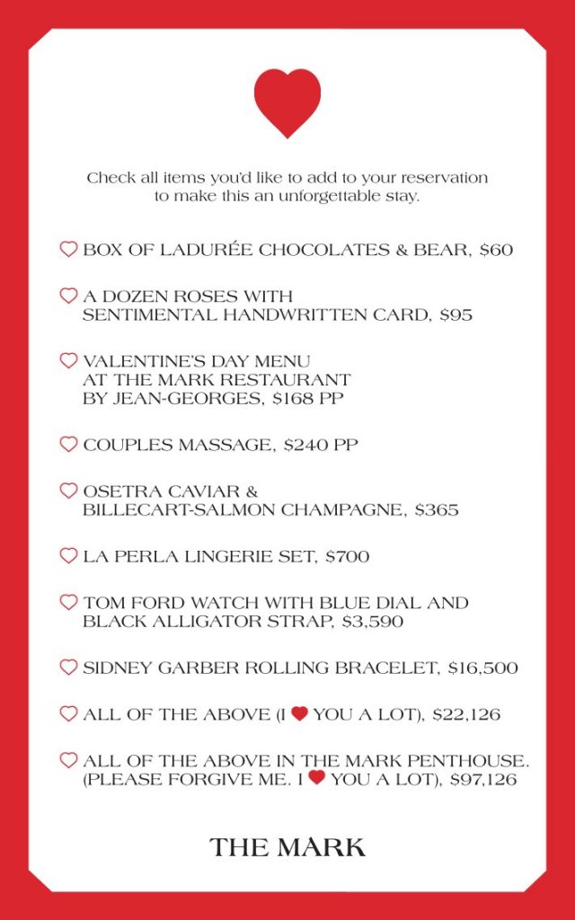 the mark valentines day