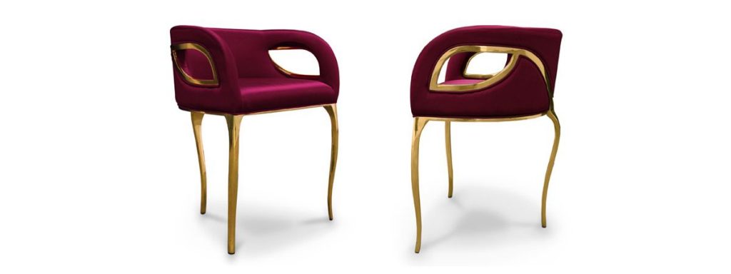 Chandra Chair by KOKET pink furniture