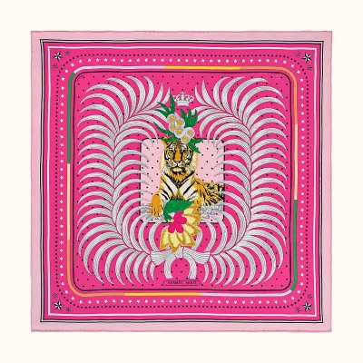 valentines day gift guide - Tigre Royal Fleuri Scarf from HERMÈS