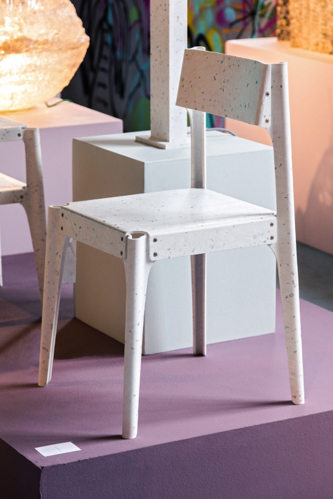 Recycled plastic Chair by Alexander Schul, Winner of the Design Prize Ro Plastic Prize Competition - guiltlessplastic project