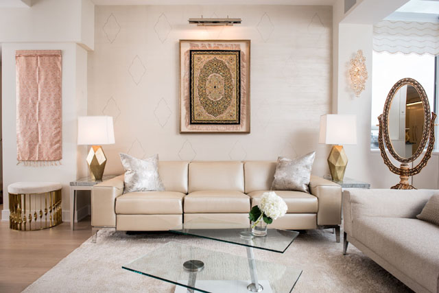 Neutral room design by Perianth Interior Design (Photo by Nathaniel Johnston Photography)
