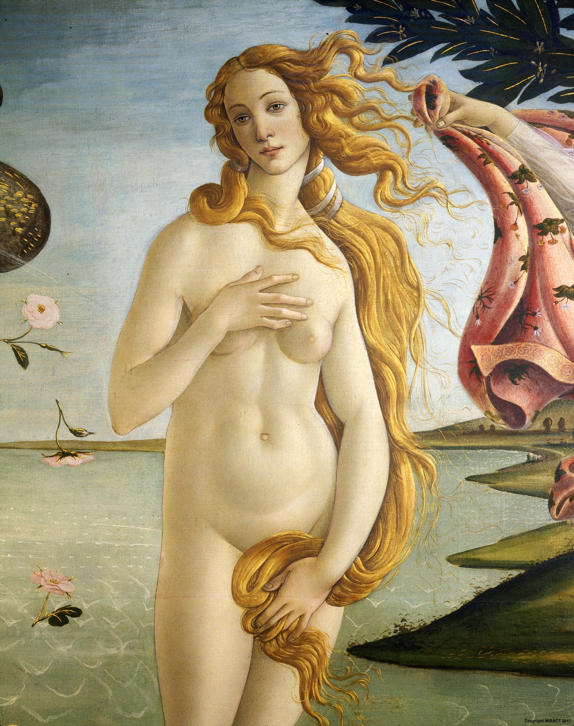 Detail of Venus, the pagan goddess of love.