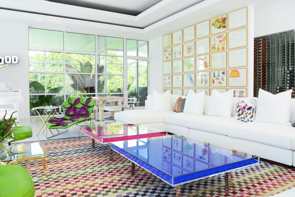 Modern living room design by Sasha Bikoff
