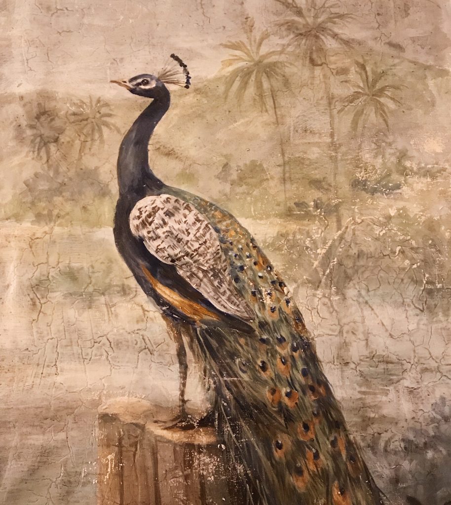 Painting of a peacock