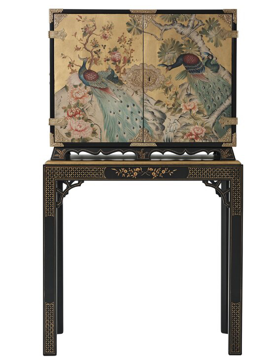 Peacock Bar Cabinet by Theodore Alexander