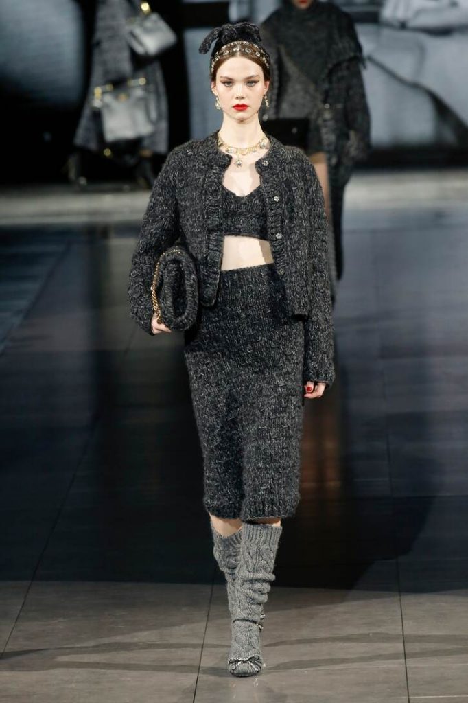 winter fashion trends Wool-blend cardigan by Dolce & Gabbana (Available from MyTheresa)
