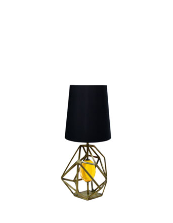 gem table lamp koket pantone color of the year 2021 illuminating yellow