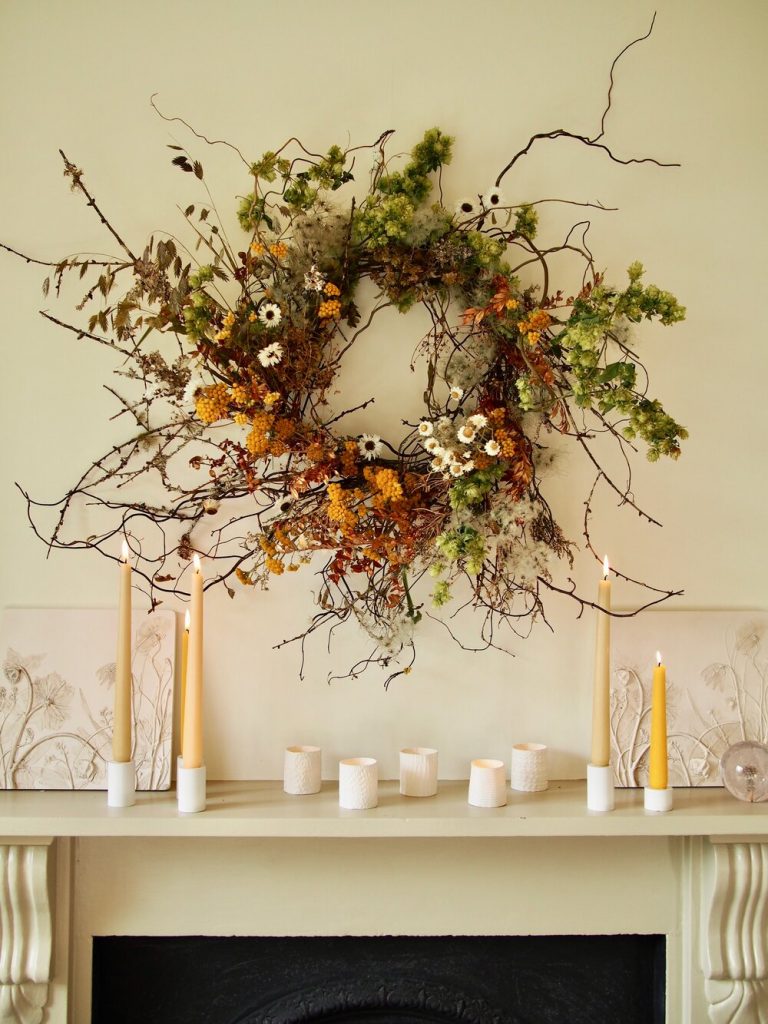 Jam Jar Flowers beautiful Christmas wreaths