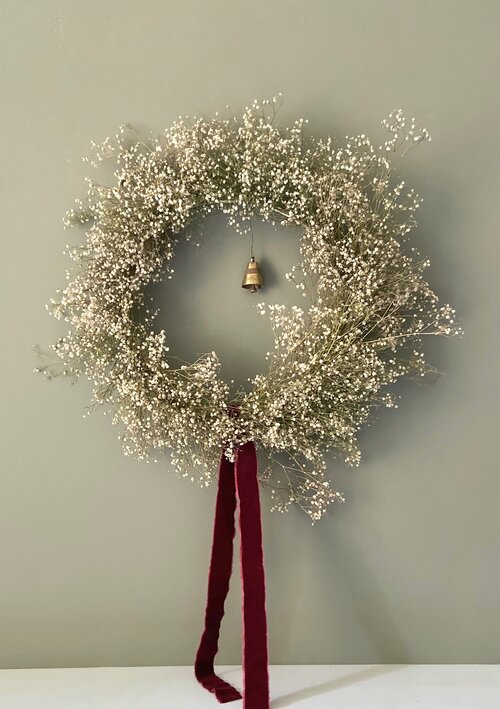 beautiful Christmas wreaths Large Gypsophila Wreath me & my bloomers