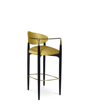 nahema bar stool koket pantone color of the year 2021 illuminating yellow