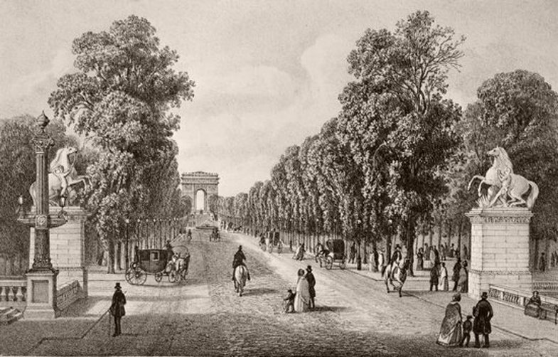 Avenue des Champs-Élysées in the 19th Century