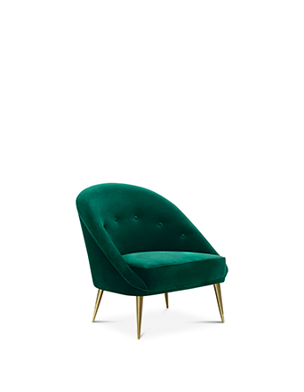 nessa chair koket emerald green