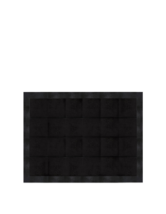sting ray embossed cowhide jet black rug koket