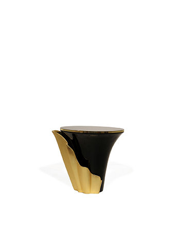 black and gold furniture yasmine side table koket