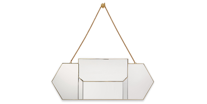 egoist mirror koket art deco design brass hand