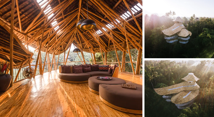 unique travel destinations Sharma Springs Bamboo Mansion bali (Photos from Airbnb)