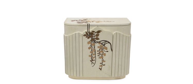 fleur nightstand koket wood inlay nature inspired furniture