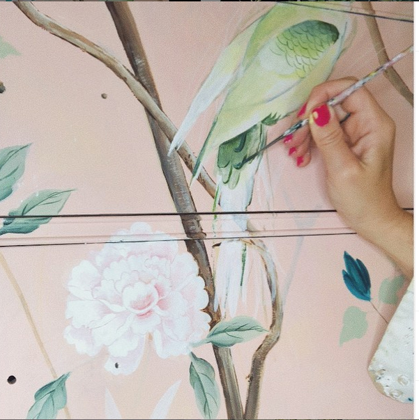 Handpainted dress by Cecelia Claire