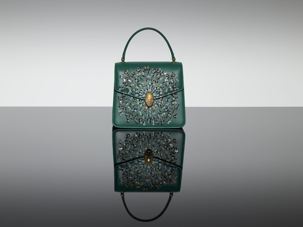 Mary Katrantzou x Bvlgari Serpenti Metamorphosis bag exclusive design
