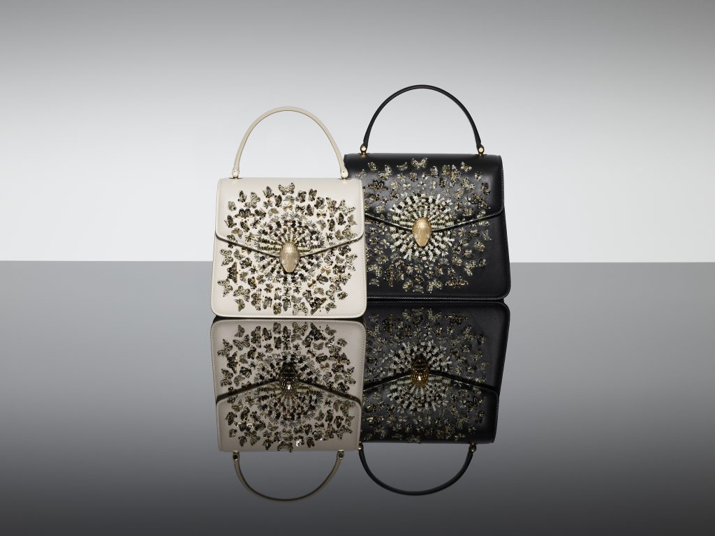 Mary Katrantzou x Bvlgari Serpenti Metamorphosis bag exclusive design