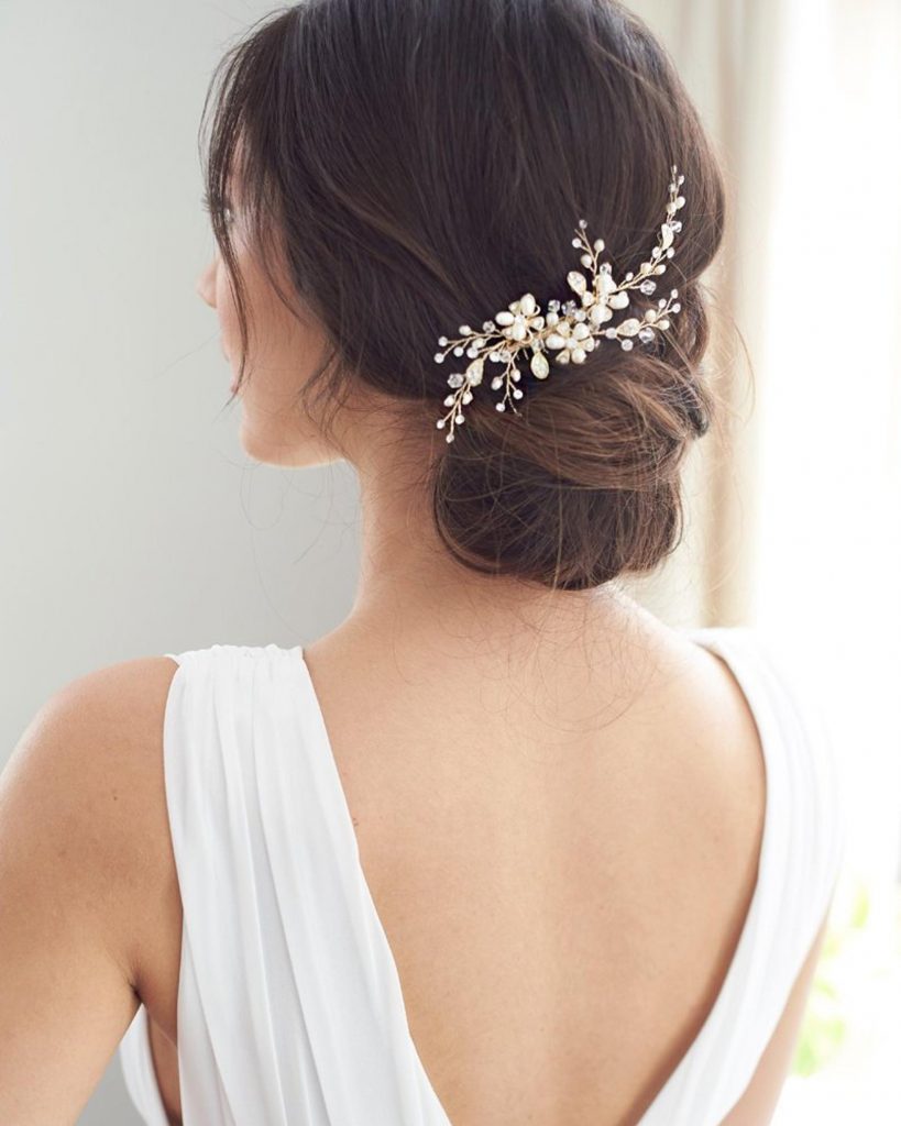 Crystal Bridal Hair Comb, Pearl Wedding Hair Comb, Bridal Comb, Pearl Hair Comb,Hair Comb for Wedding,Bridal Hair Piece,Hair Accessory