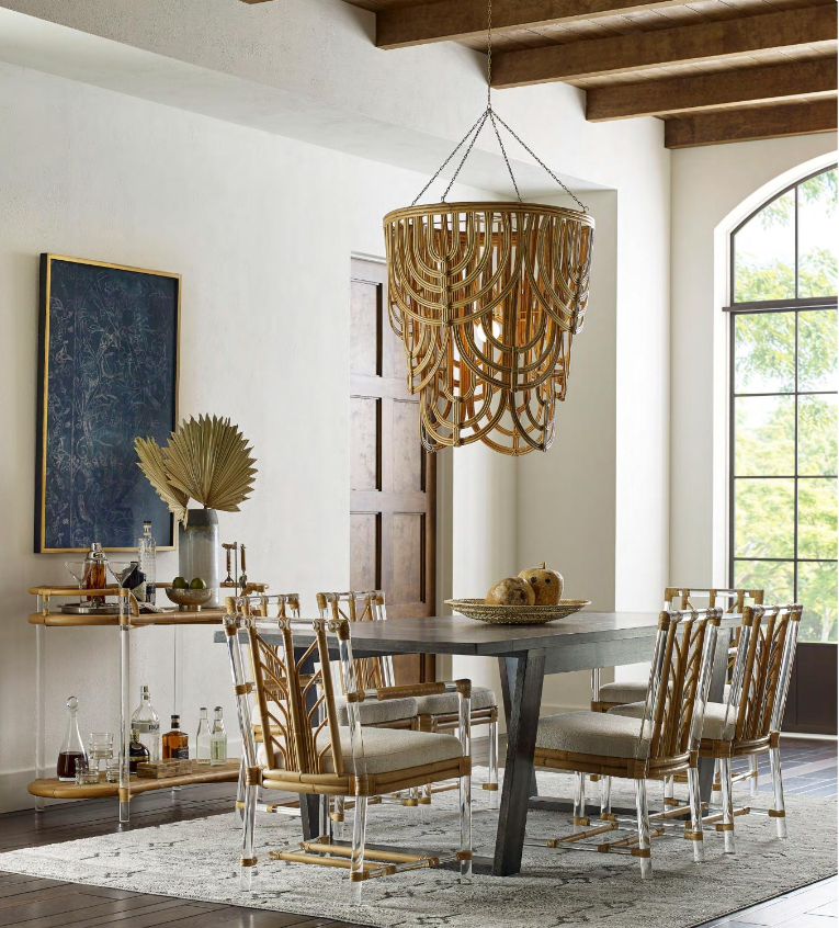 roaring 2020s interior design trends Sea Cliff Collection by Selamat raffia furniture